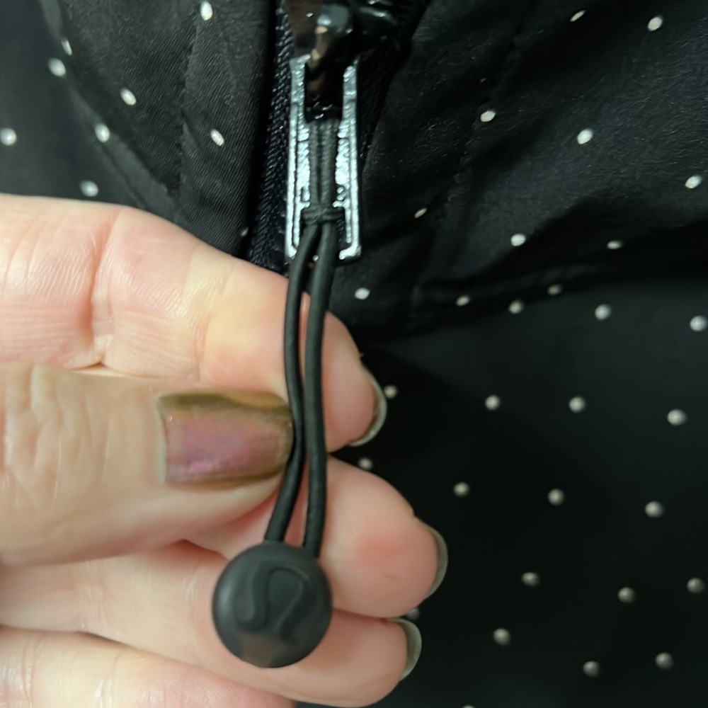 Lululemon Apres Yoga Polka Dot Hooded Jacket, M (10) - Picture 4 of 16